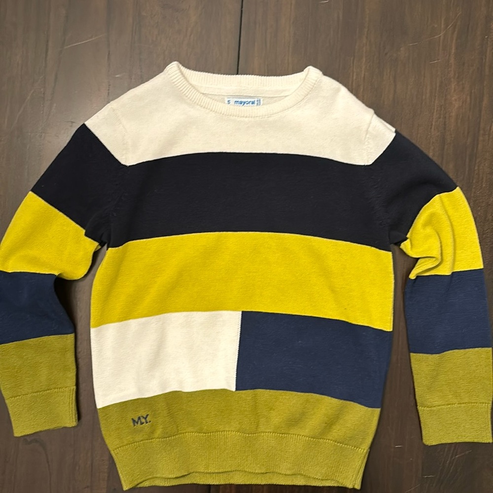 Mayoral Color Block Sweater Boys